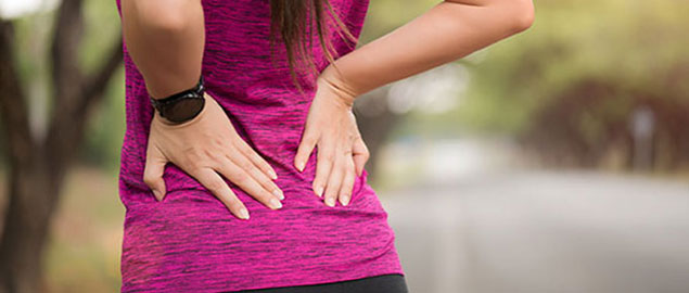 Woman suffering from low back pain San Ramon