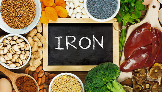 Iron rich foods recommended by San Ramon chiropractor