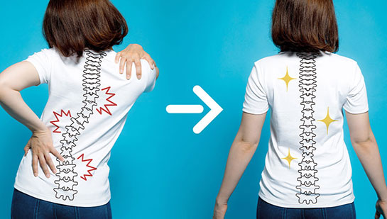 Woman with good posture after chiropractic treatment from San Ramon chiropractor