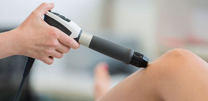 patient receiving shockwave therapy in San Ramon